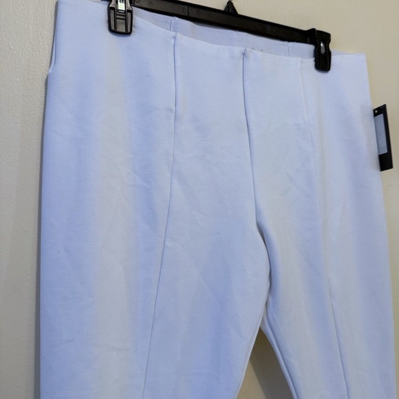 Slim Factor By Investments  Ankle Capri Pants Stretch Embellished White XL New - Picture 4 of 7